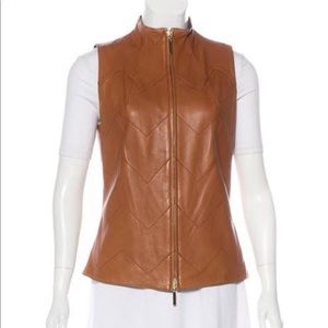 EUC - Tory Burch leather vest